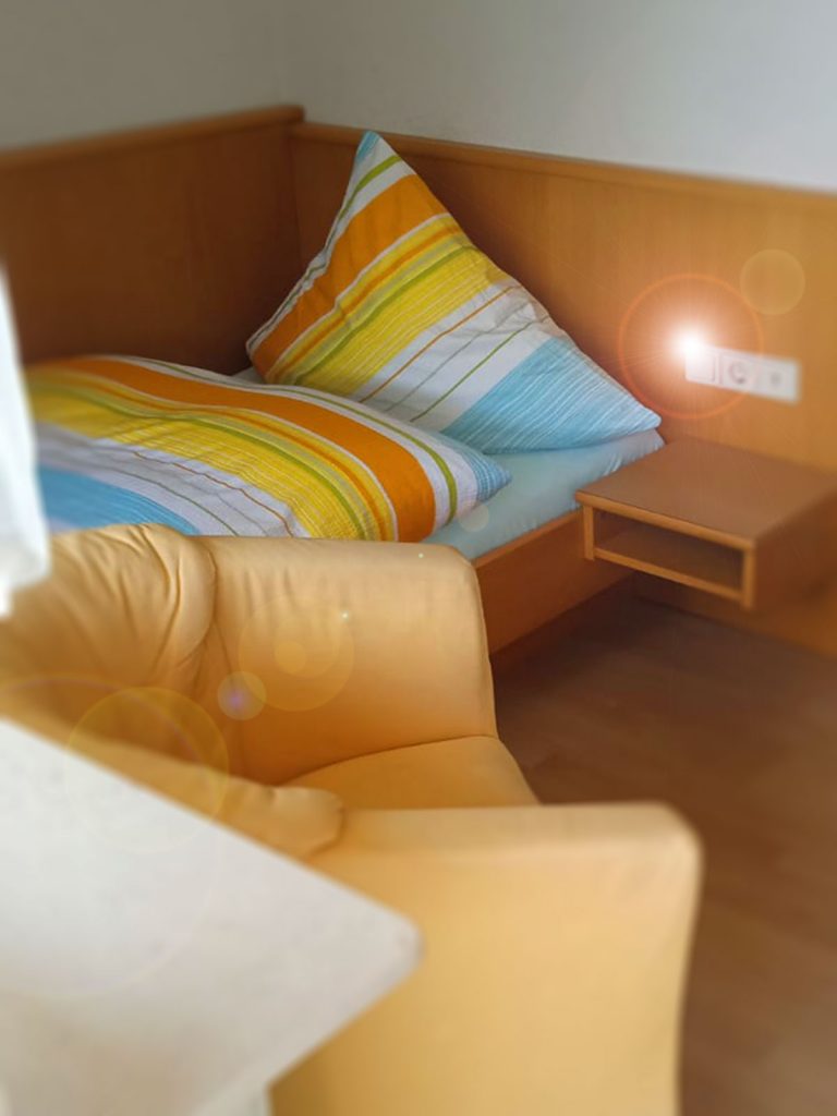 Landhaus-Fohlenhof-Zimmer-Bett